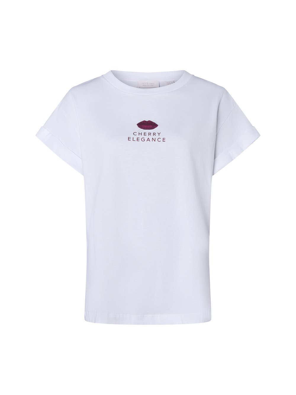 Rich & Royal T-Shirt Damen Baumwolle weiß, M