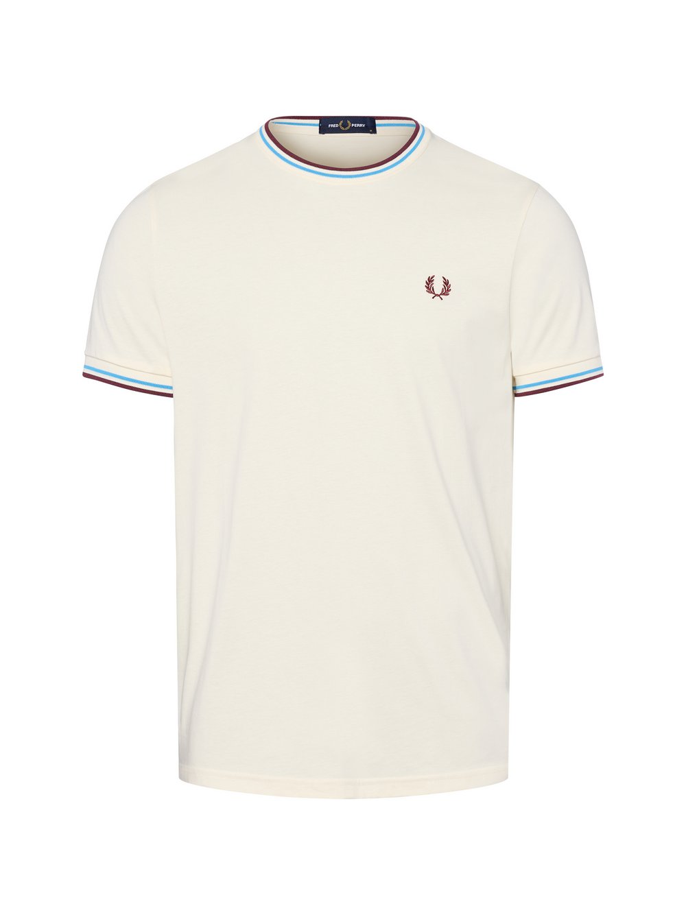 Fred Perry T-Shirt Herren Baumwolle weiß, M