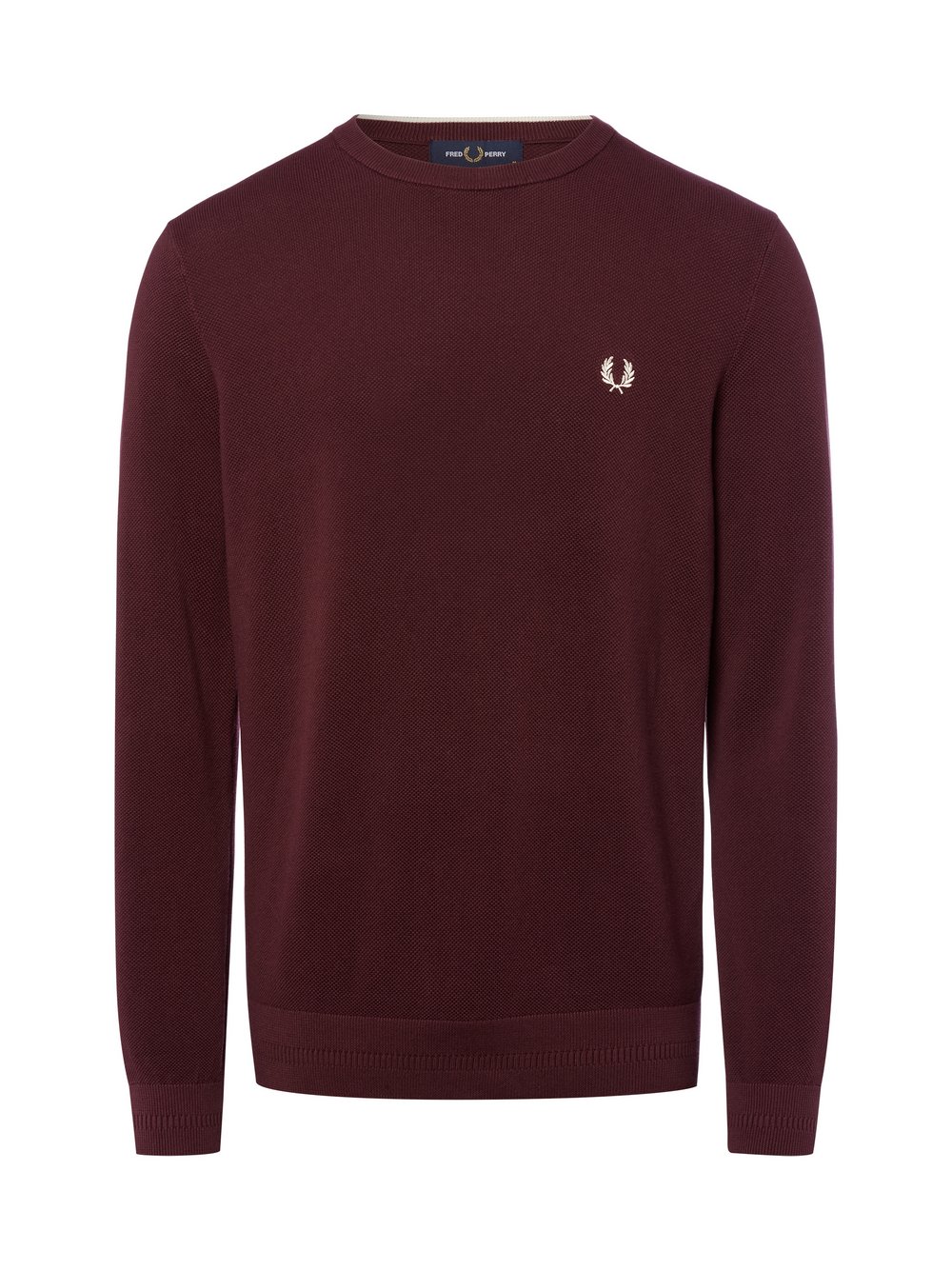 Fred Perry Strickpullover Herren Baumwolle rot, L