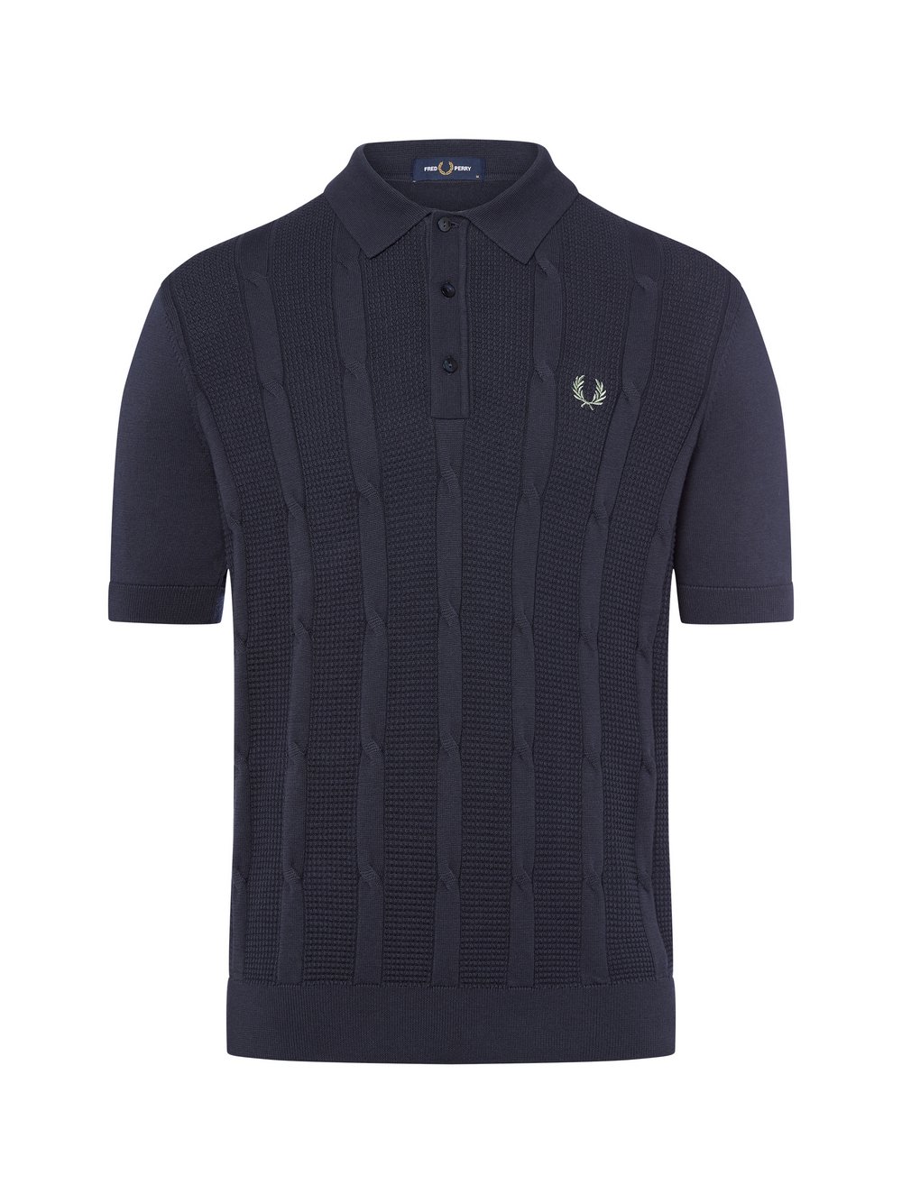 Fred Perry Poloshirt Herren Feinstrick blau, S