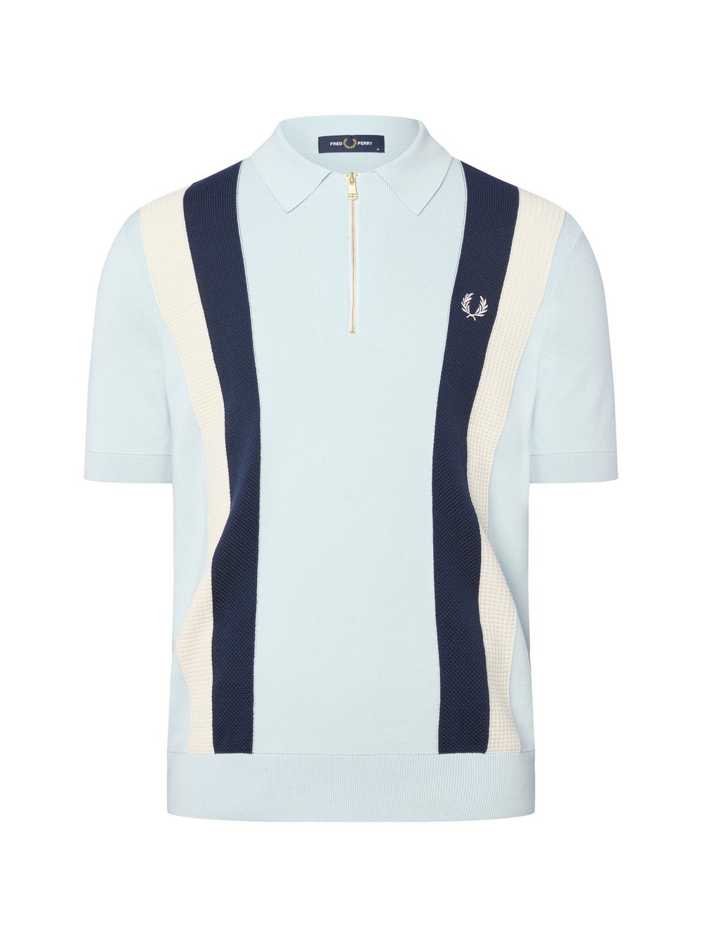 Fred Perry Strick-Poloshirt Herren Feinstrick mehrfarbig, XXL