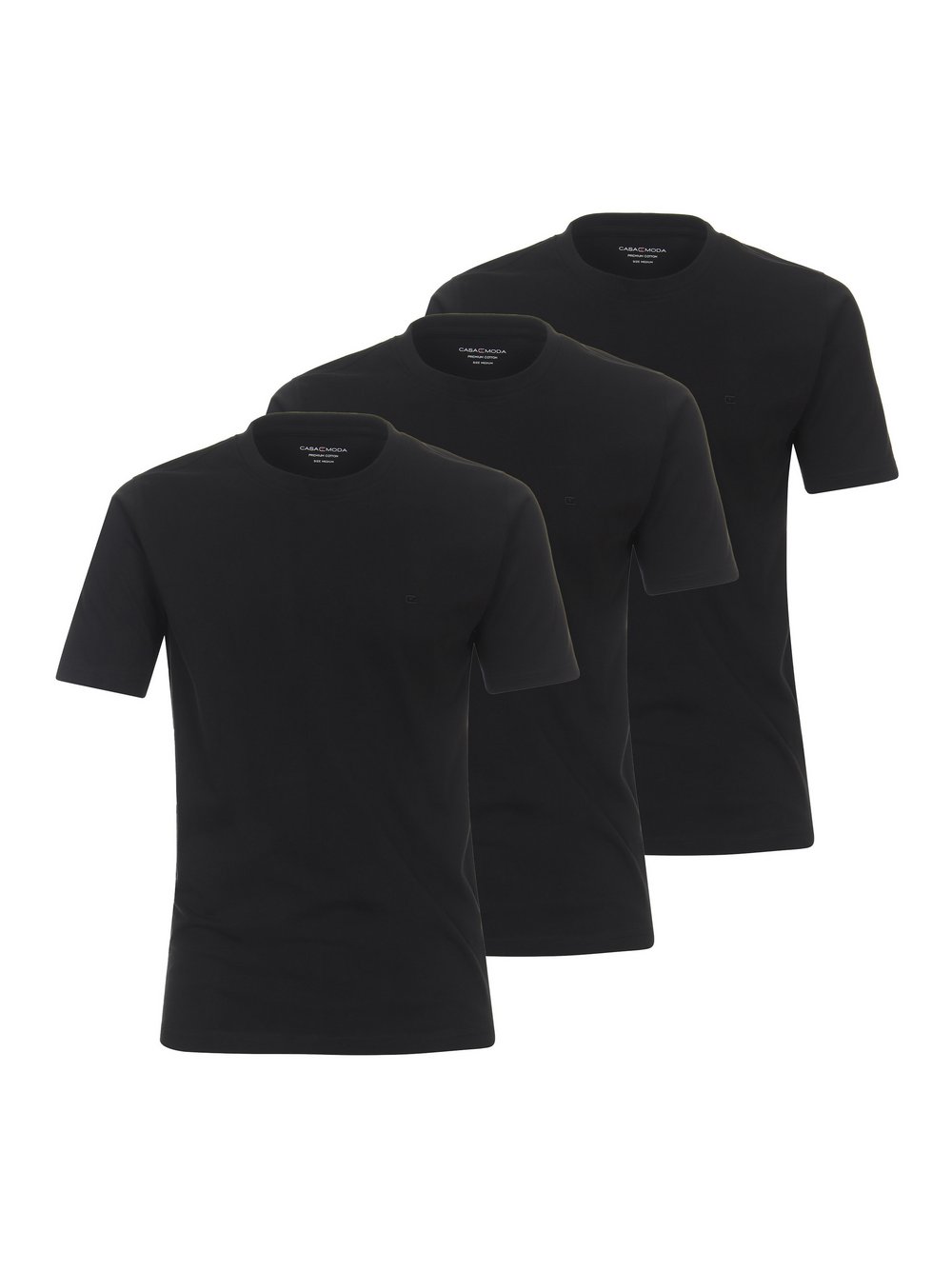 Thumbnail - CASAMODA T-Shirt Herren Baumwolle schwarz, M