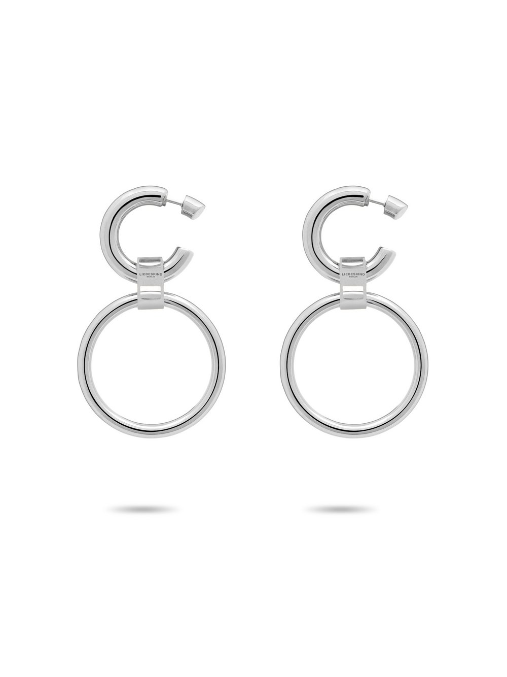 Liebeskind Berlin Creole Damen Edelstahl silber, ONE SIZE