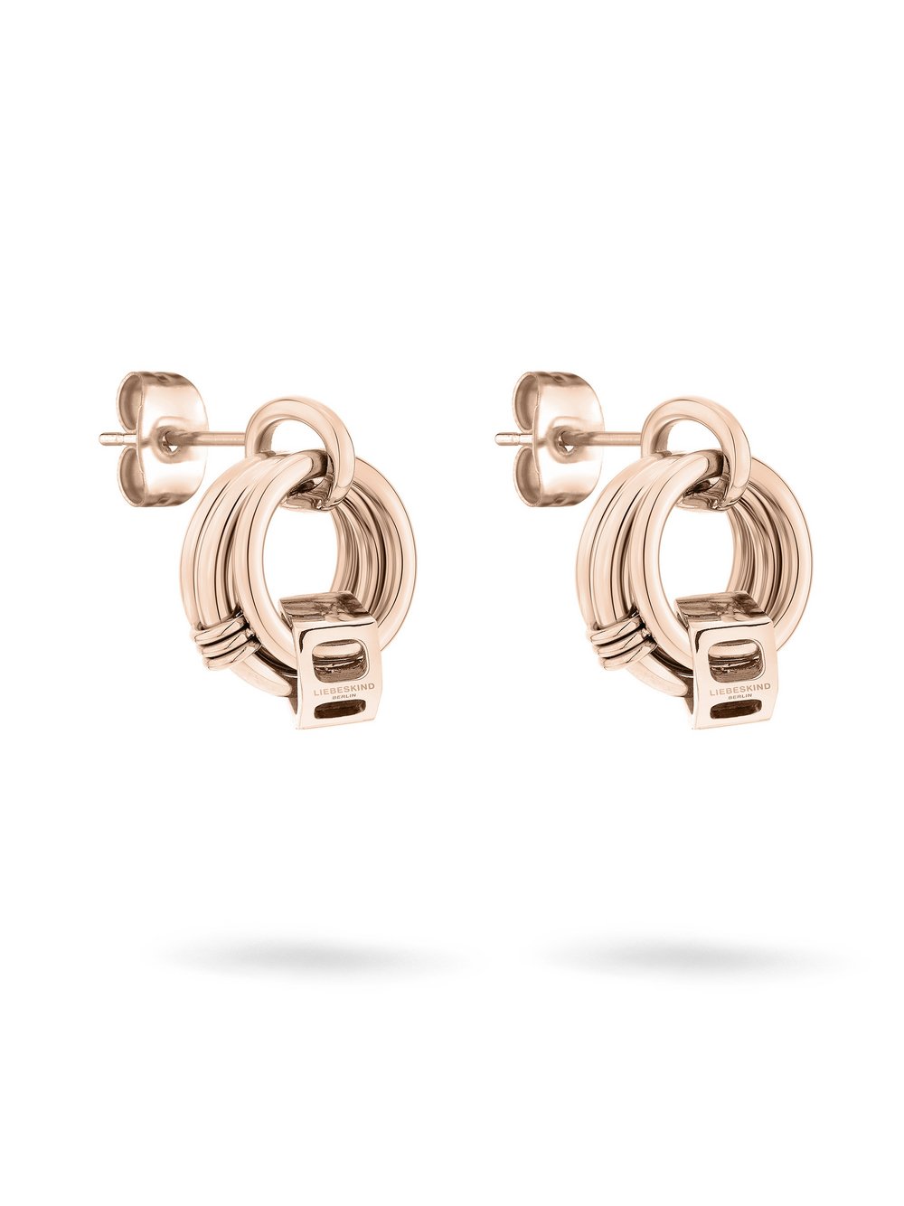 Thumbnail - Liebeskind Berlin Ohrringe Damen Edelstahl roségold, ONE SIZE