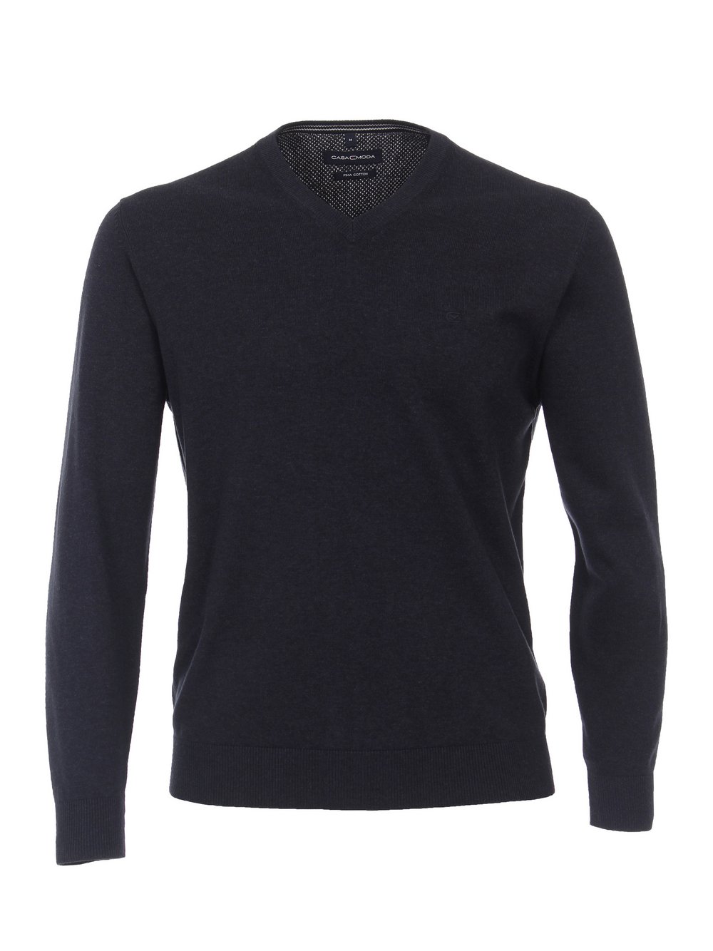 CASAMODA Pullover Herren Baumwolle blau, L