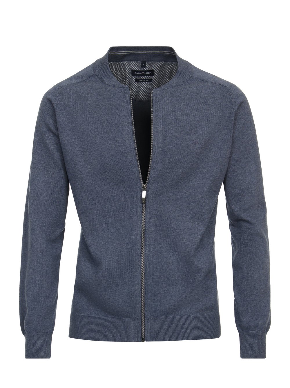 CASAMODA Strickjacke Herren Baumwolle blau, XL