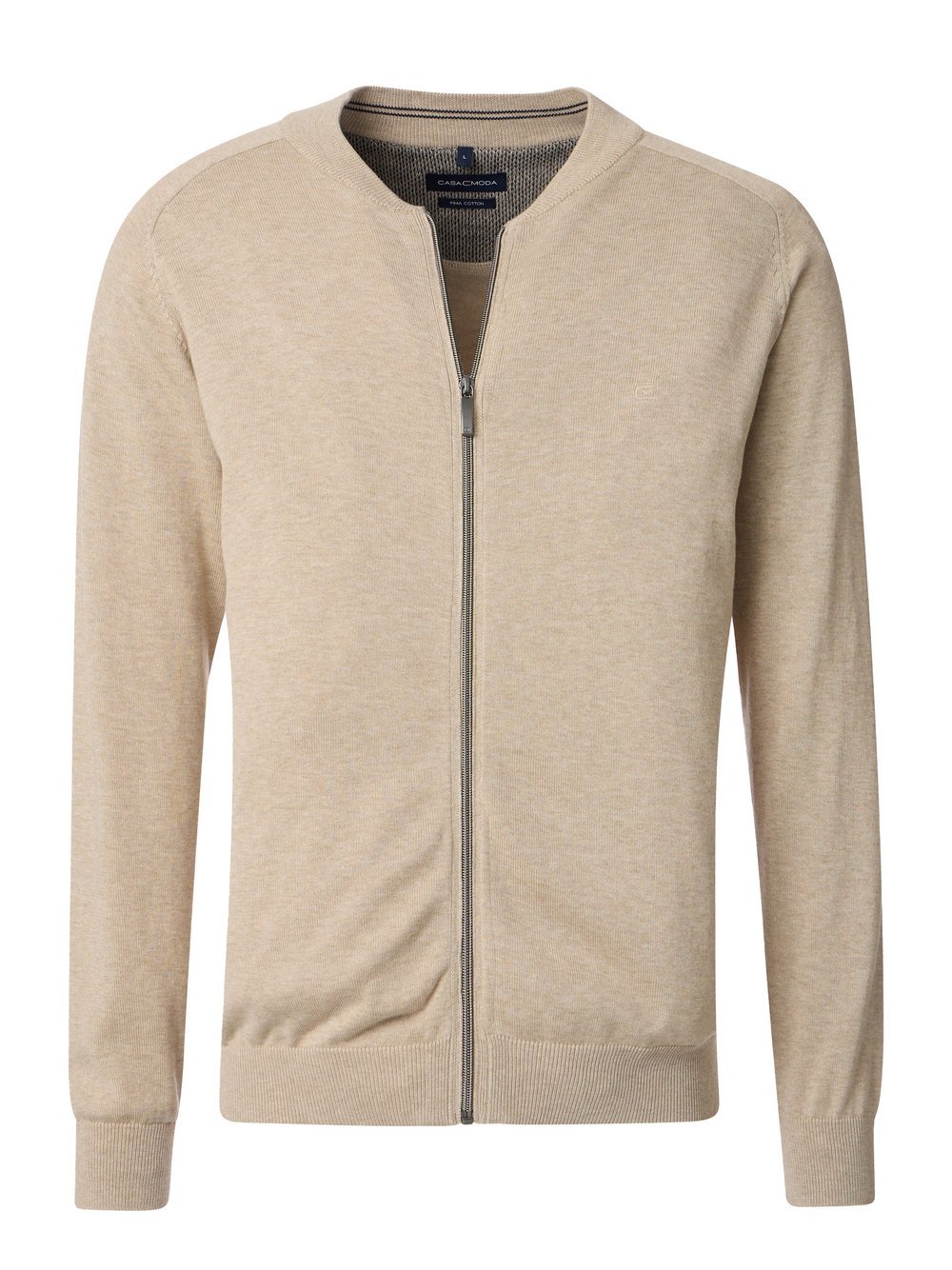 CASAMODA Strickjacke Herren Baumwolle beige, XL
