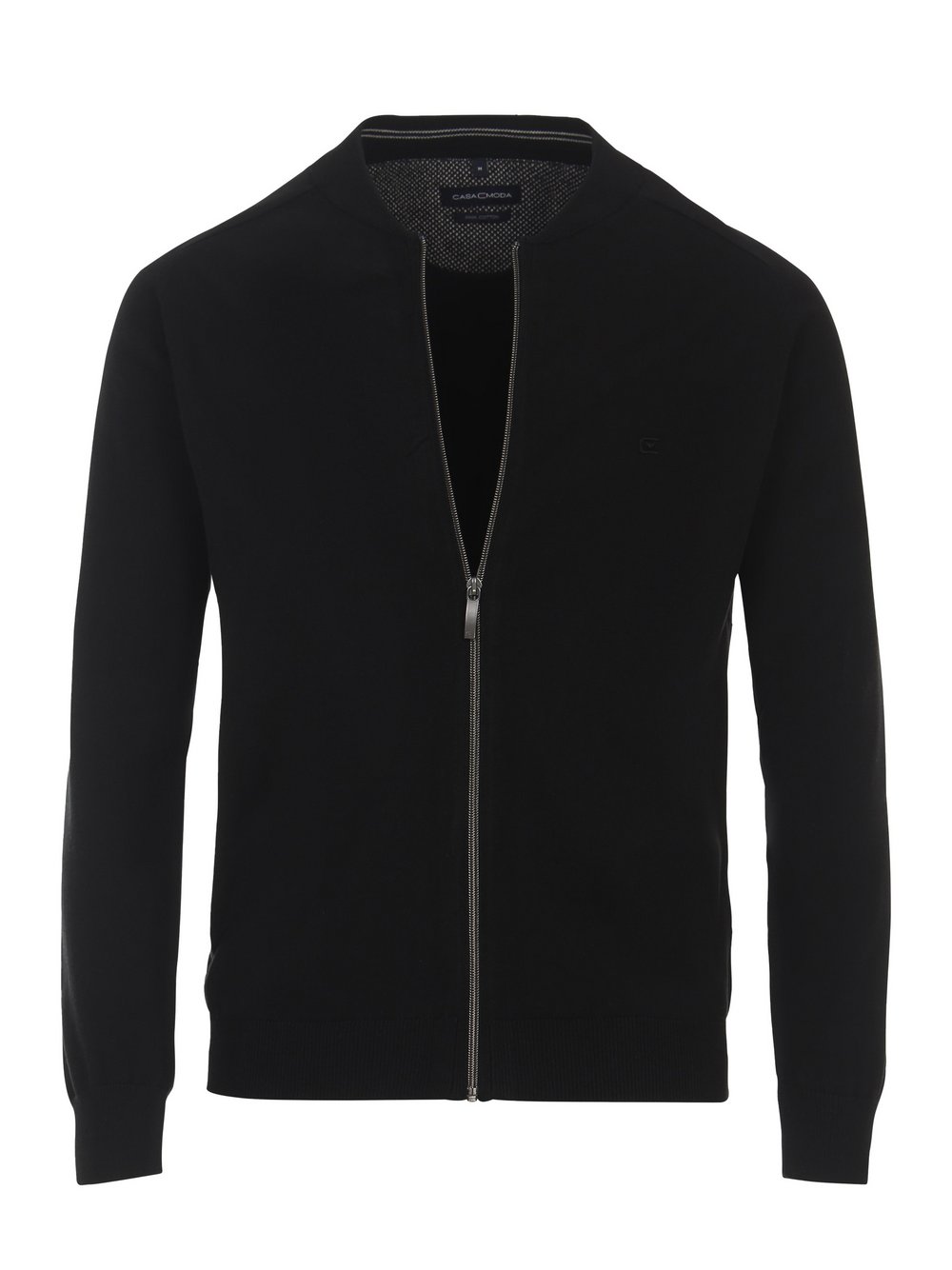 CASAMODA Strickjacke Herren Baumwolle schwarz, XXXL