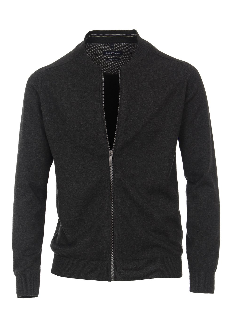 Thumbnail - CASAMODA Strickjacke Herren Baumwolle grau, L