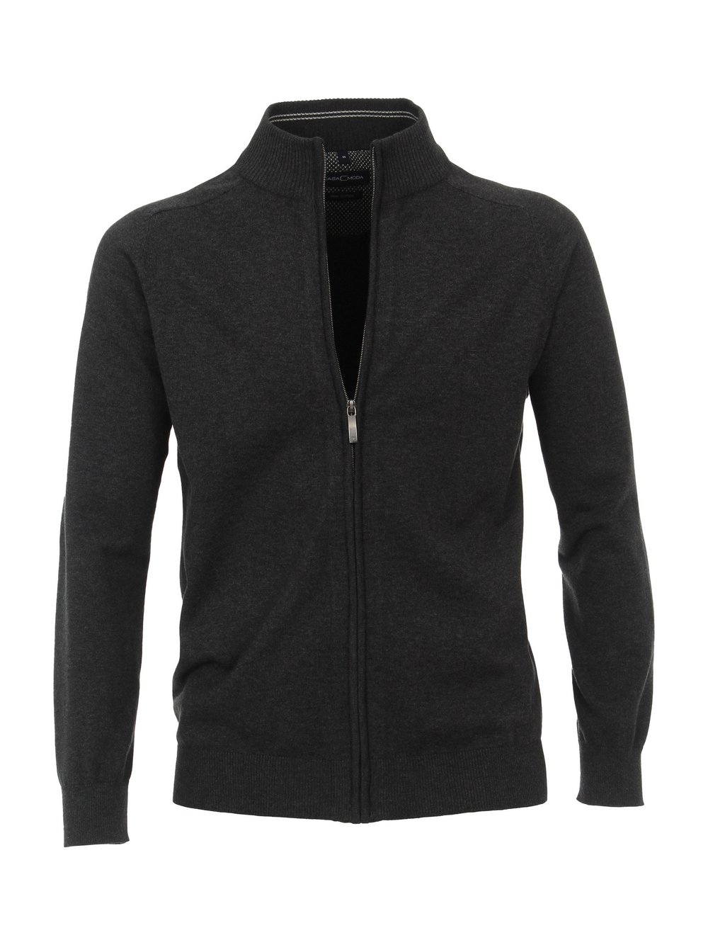 CASAMODA Strickjacke Herren Baumwolle grau, M