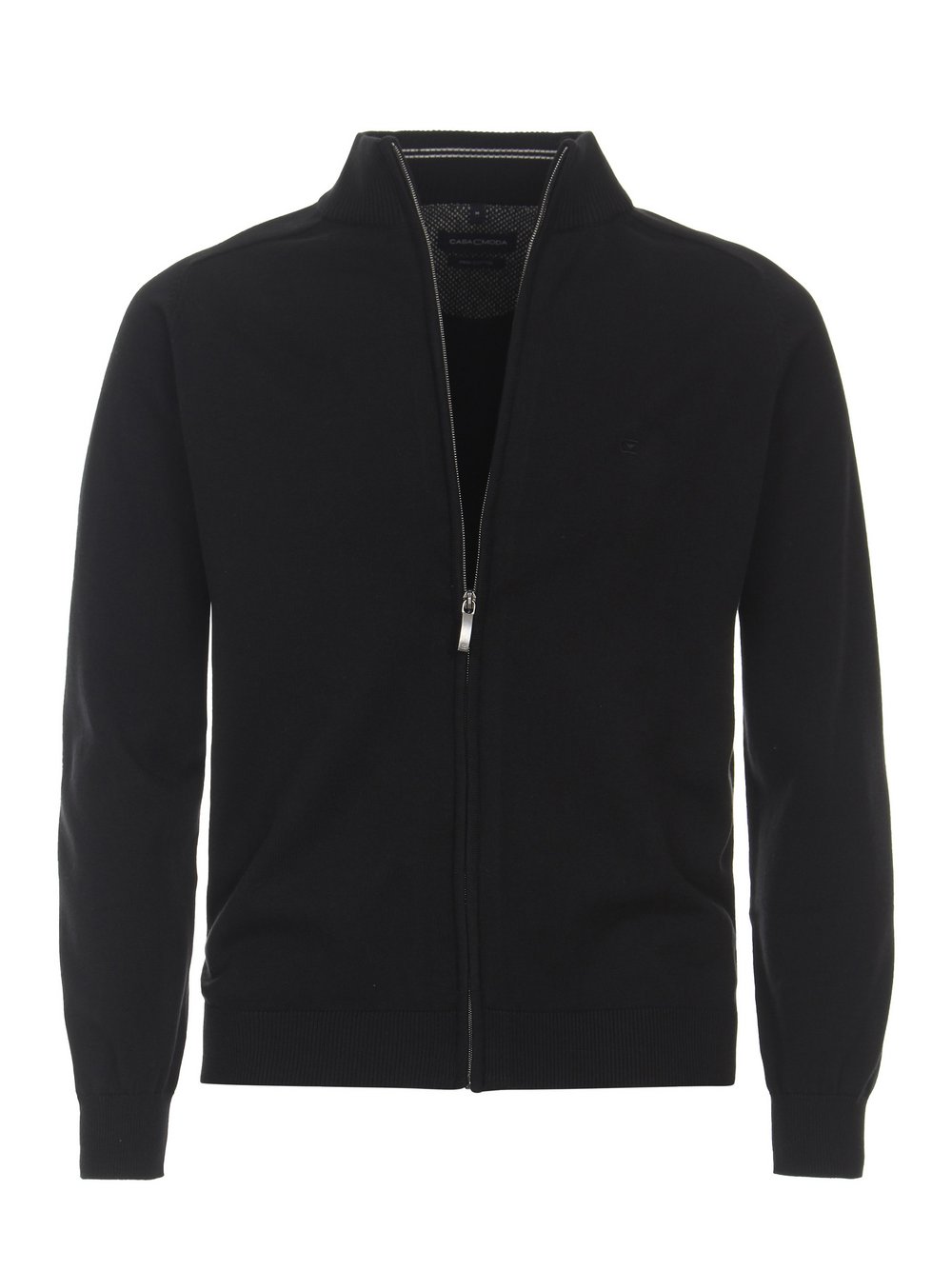 CASAMODA Strickjacke Herren Baumwolle schwarz, XL