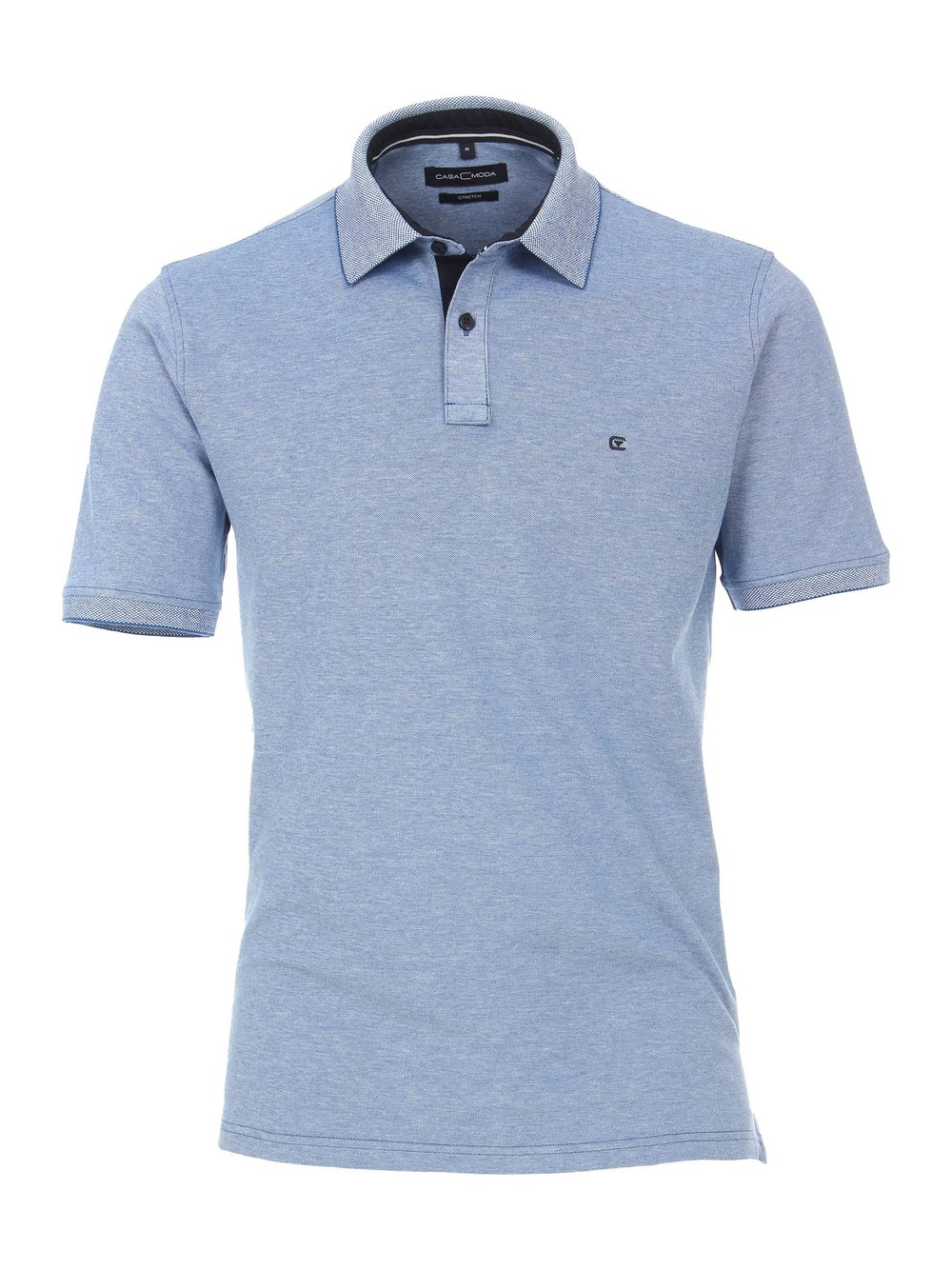 CASAMODA Poloshirt Herren Baumwolle blau, XXXL