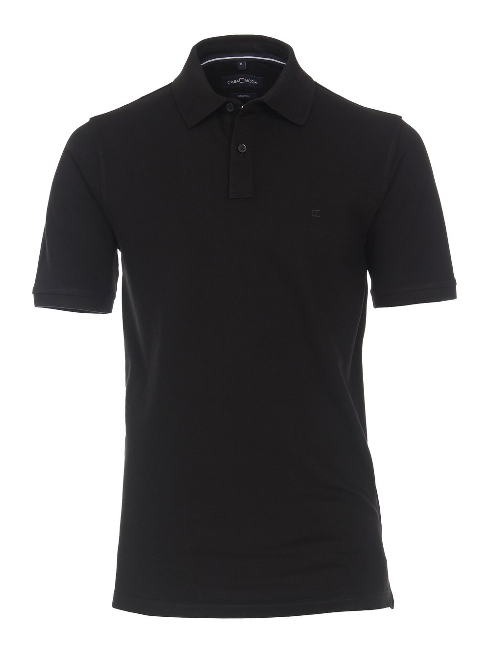 CASAMODA Poloshirt Herren Baumwolle schwarz, L
