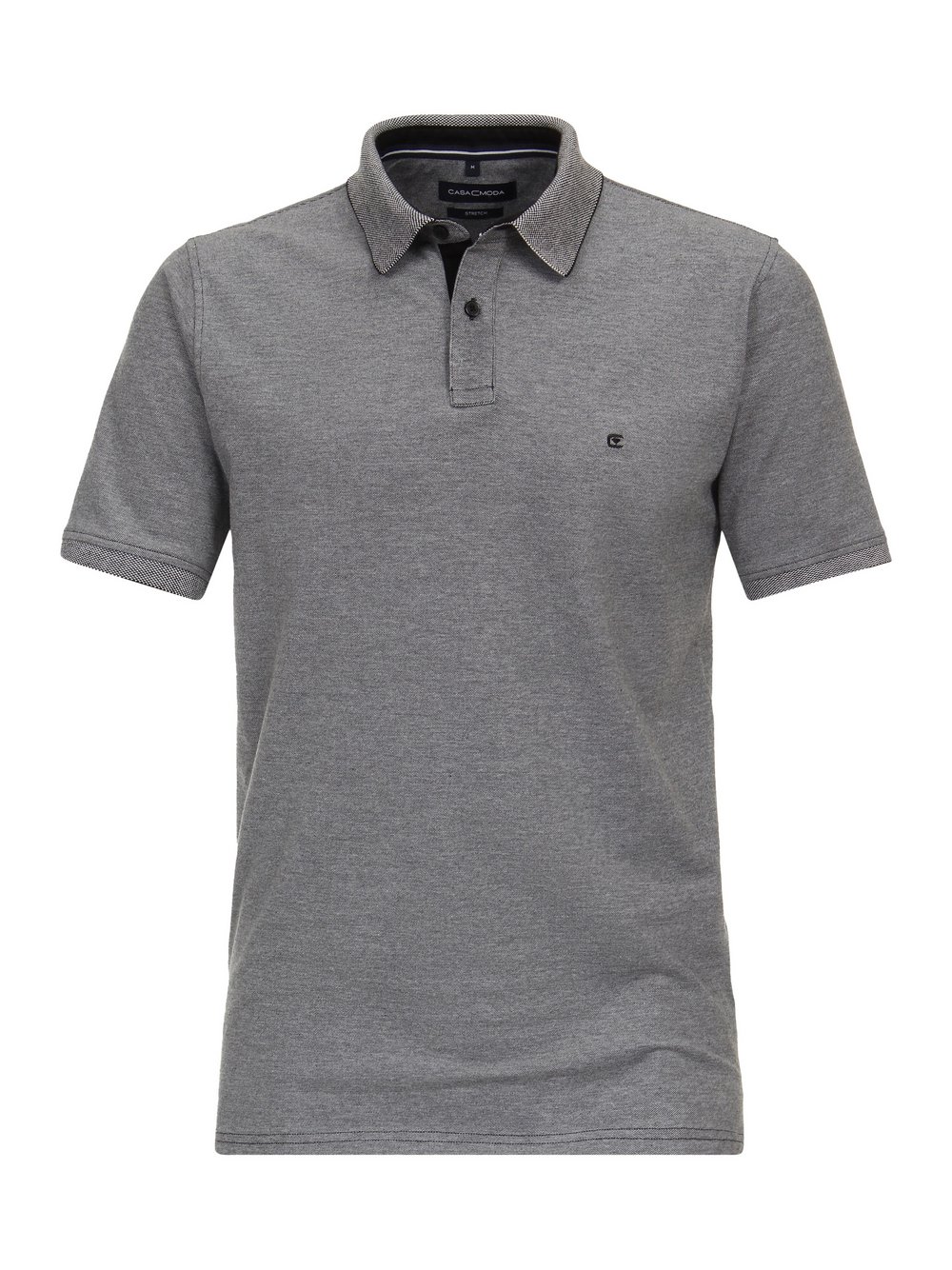 CASAMODA Poloshirt Herren Baumwolle grau, XL