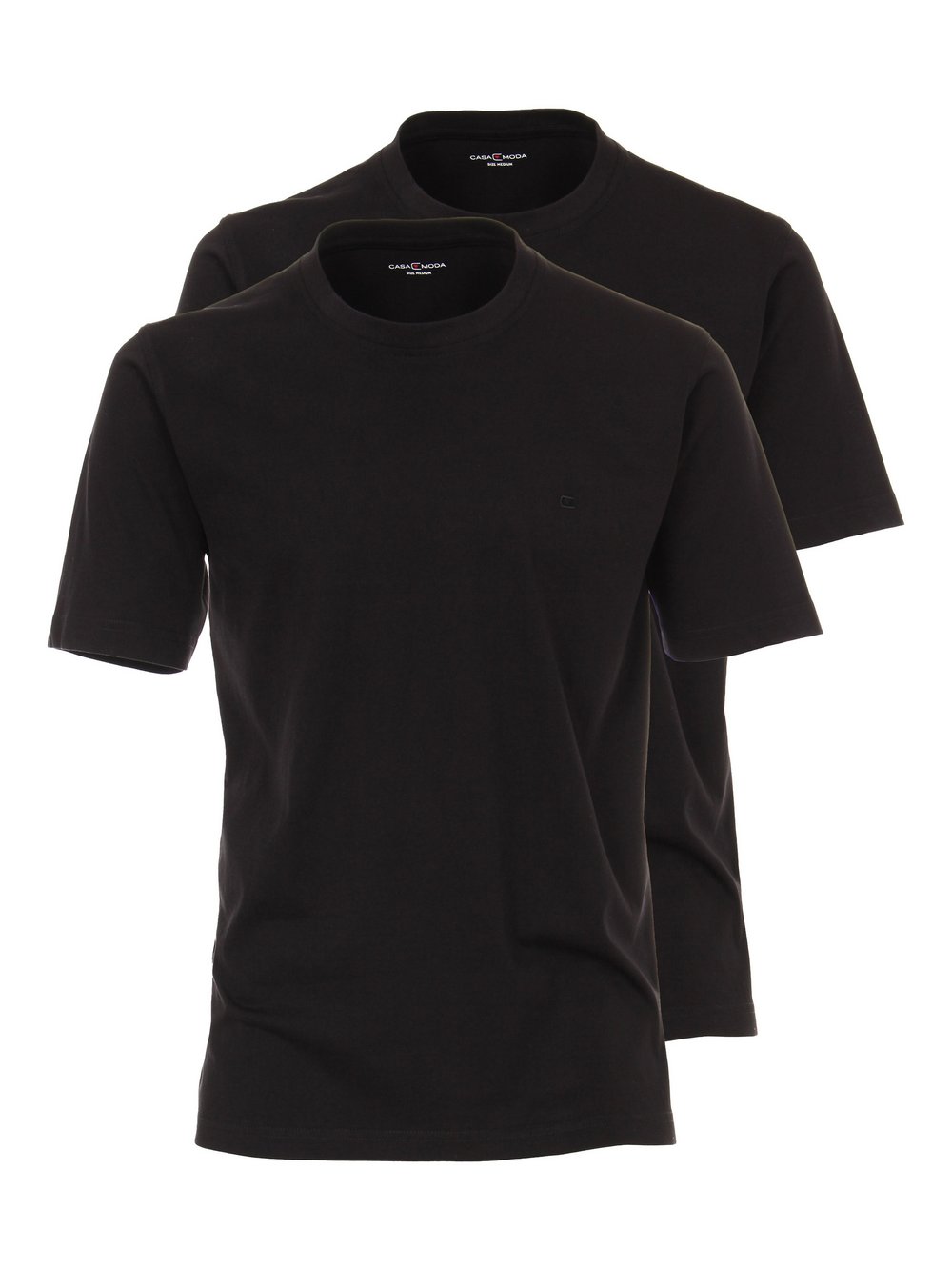 CASAMODA T-Shirt Herren Baumwolle schwarz, XL
