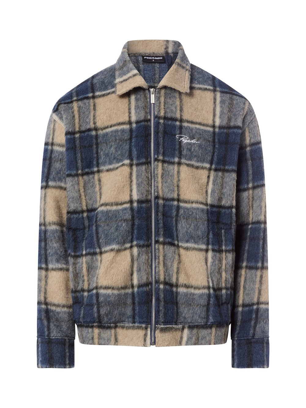 PEGADOR Overshirt Herren Comfort Fit mehrfarbig kariert, L