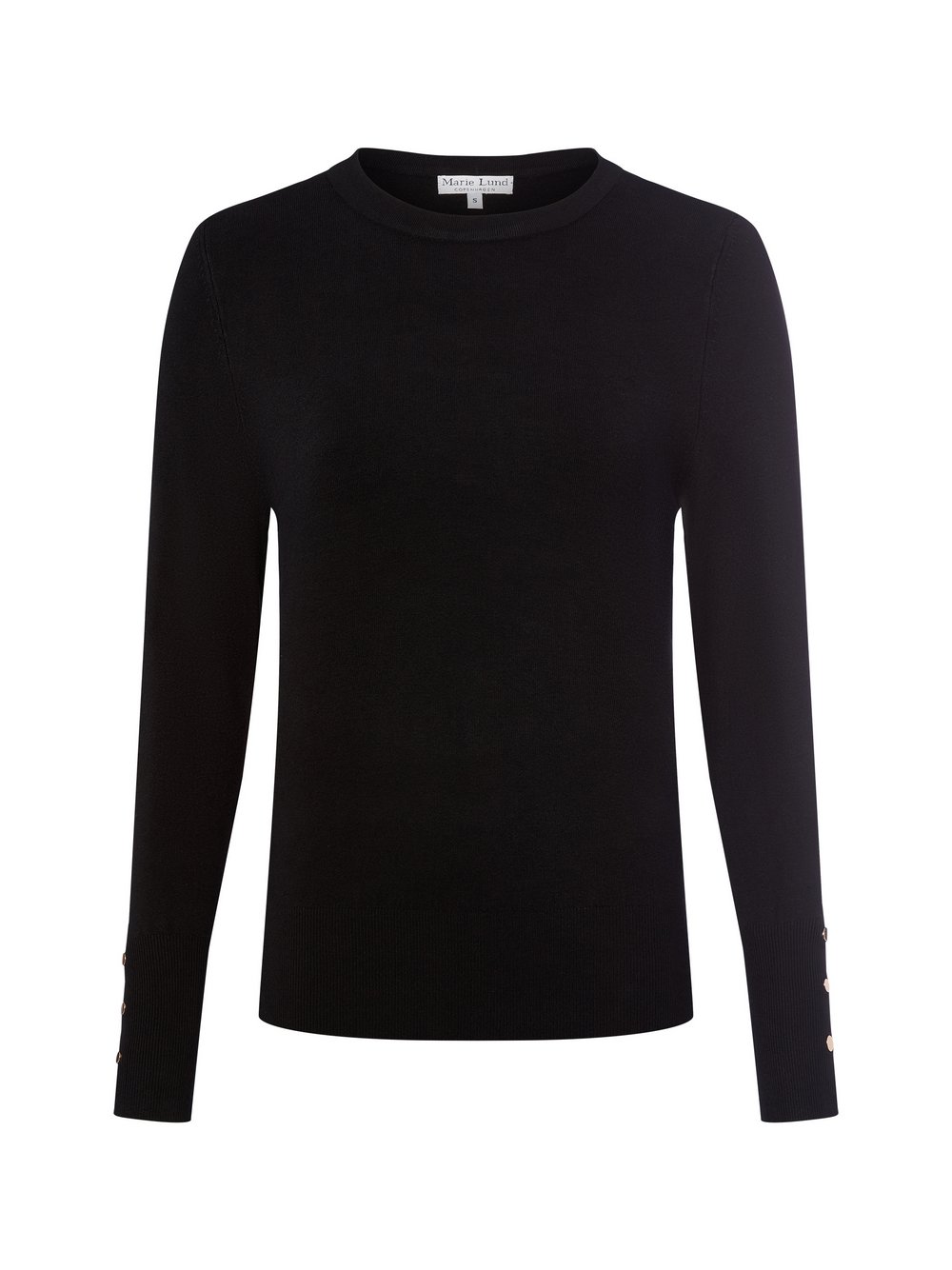 Marie Lund Feinstrickpullover Damen schwarz, L