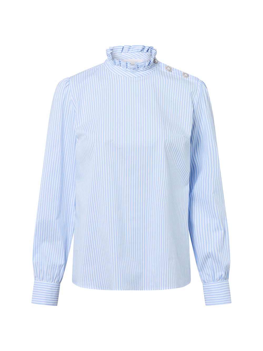 Thumbnail - Rich & Royal Hemdbluse Damen Baumwolle mehrfarbig gestreift, 42