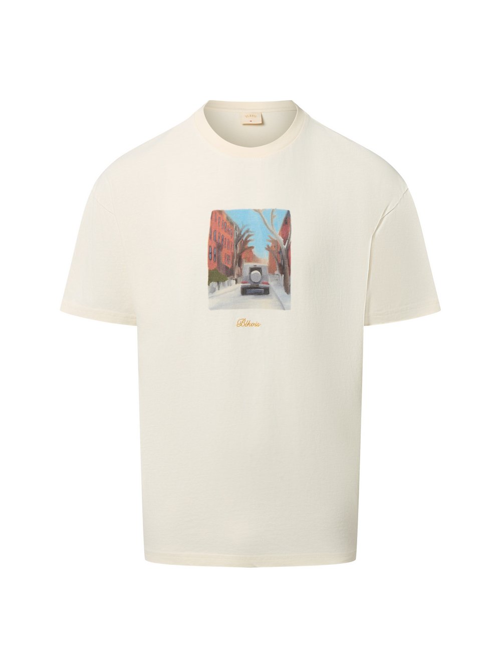 BLKVIS T-Shirt Herren Baumwolle weiß bedruckt, XXL