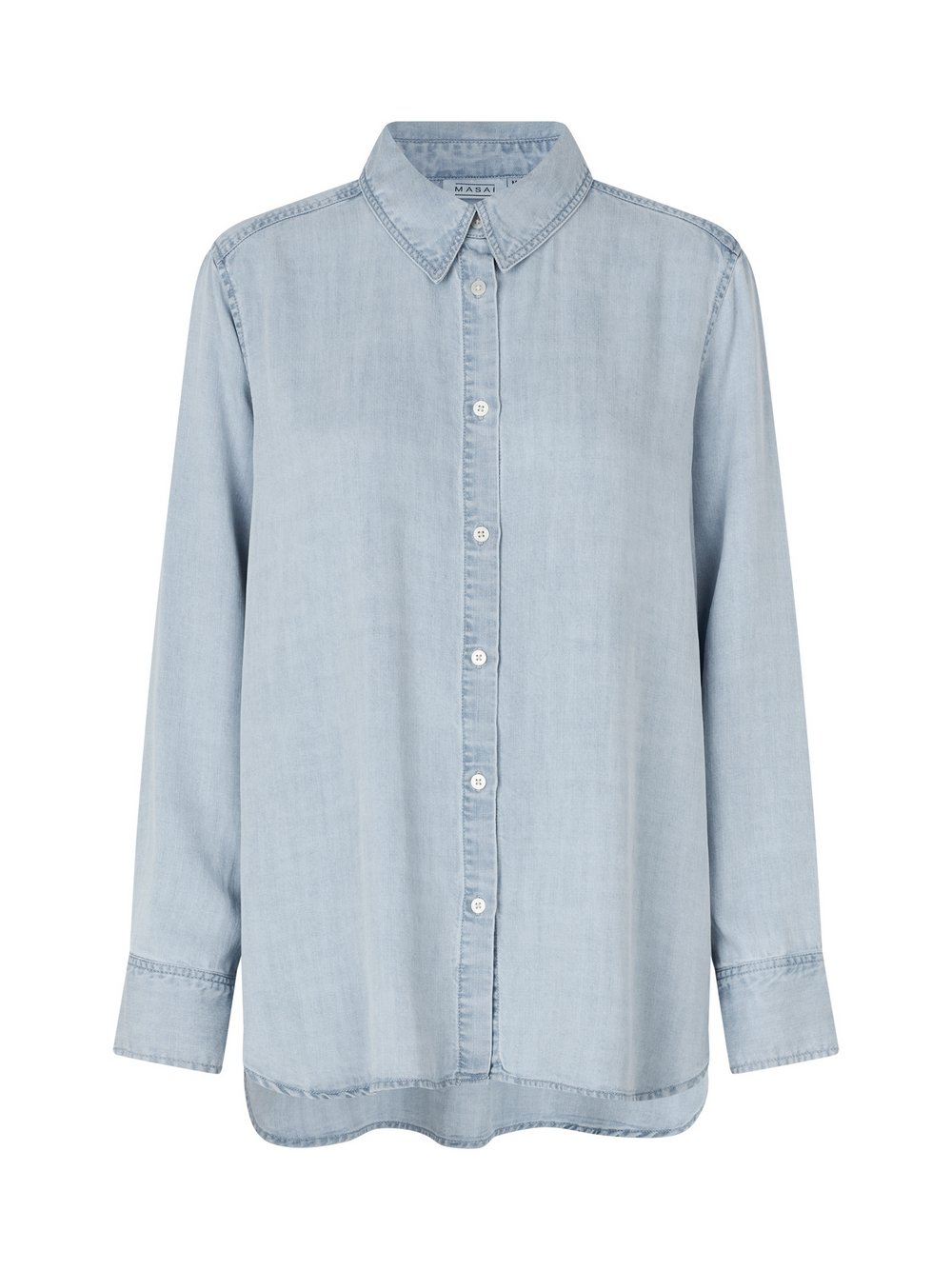 Masai Langarmhemd Damen Lambswool blau, 38