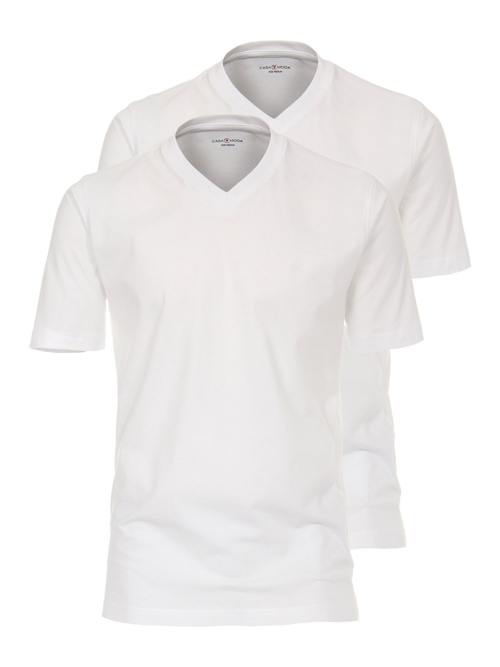 CASAMODA T-Shirt Herren Baumwolle weiß, L