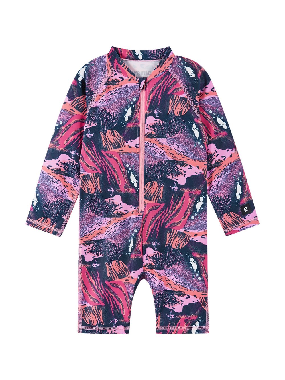 Thumbnail - reima UV-Overall Kinder rosa gemustert, 86