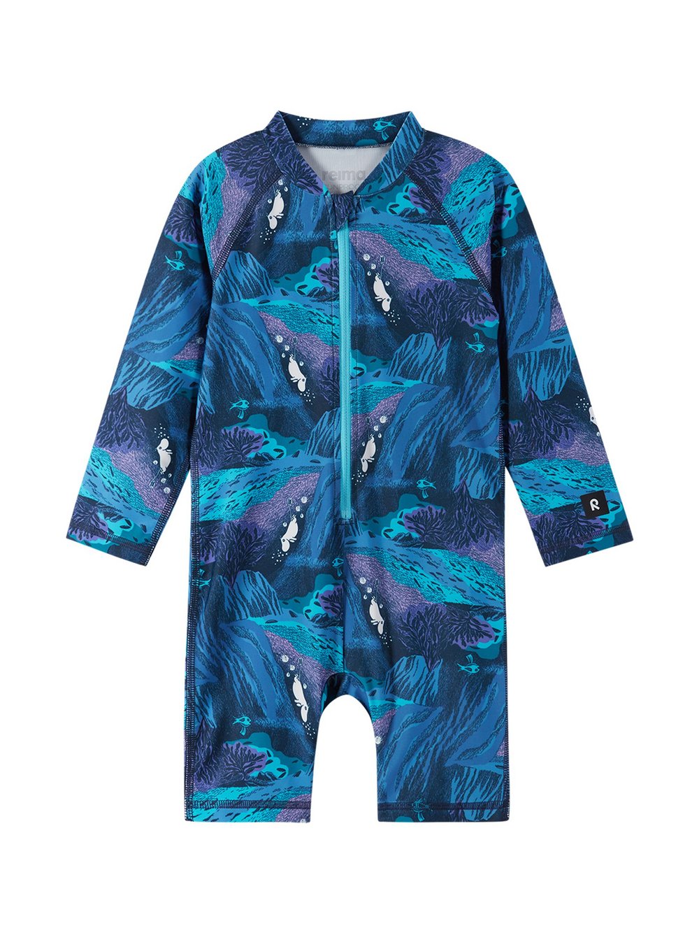 reima UV-Overall Kinder blau gemustert, 86