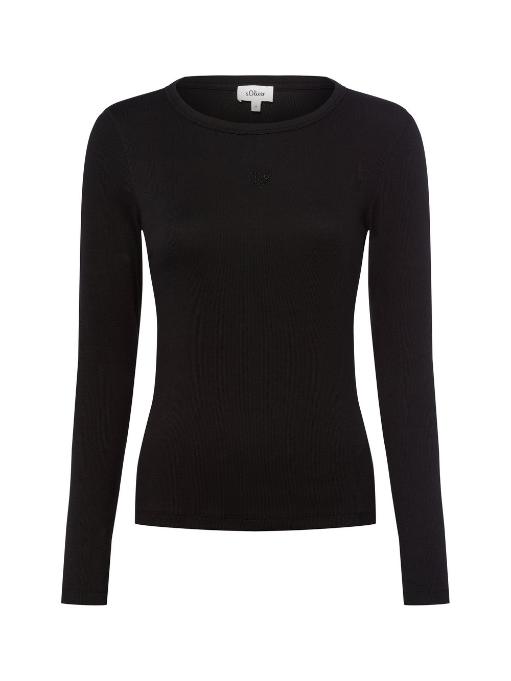 s.Oliver Langarmshirt Damen Baumwolle schwarz, 40