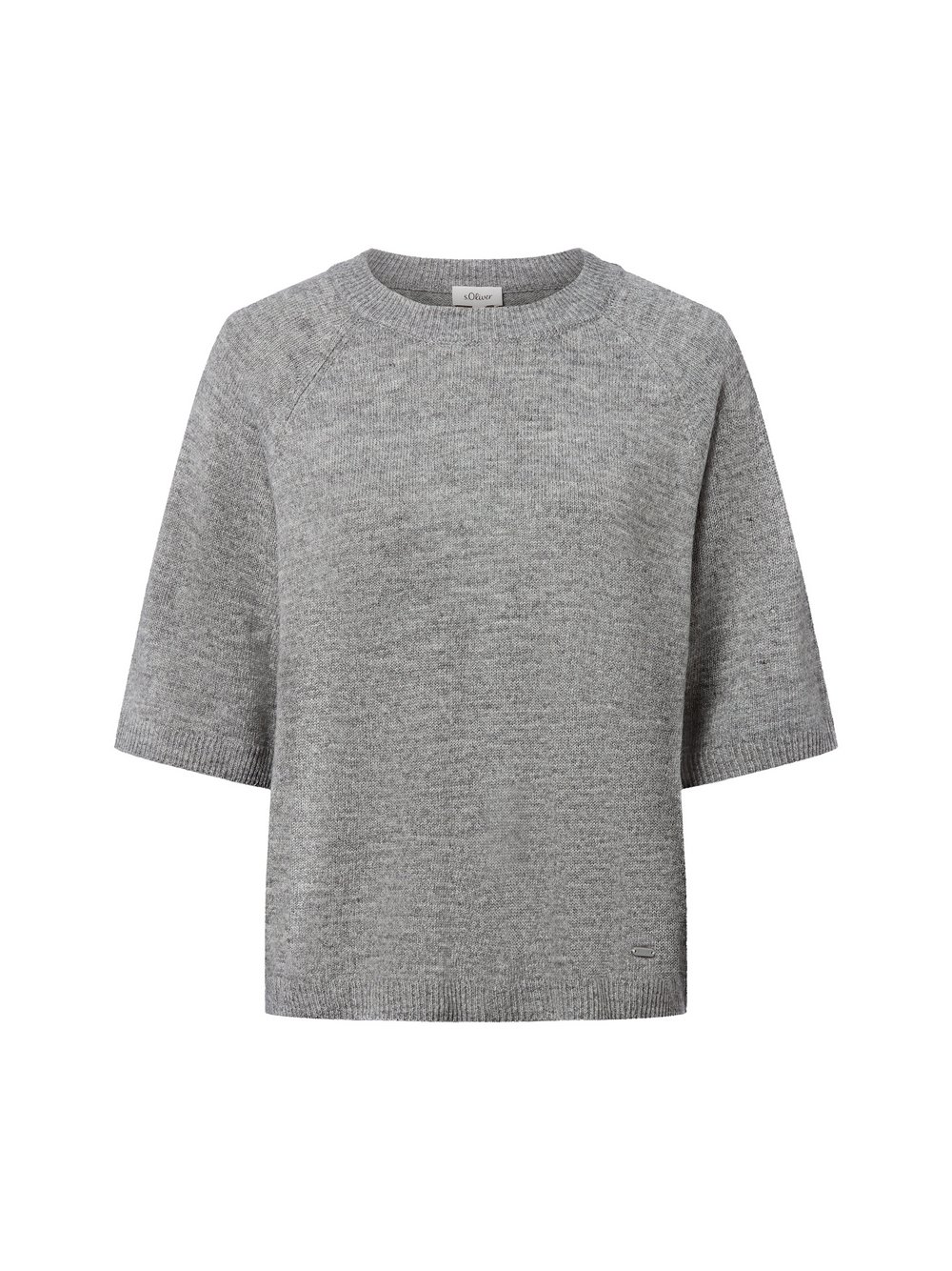 s.Oliver Strickpullover mit Alpakaanteil Damen Polyamid grau meliert, 40