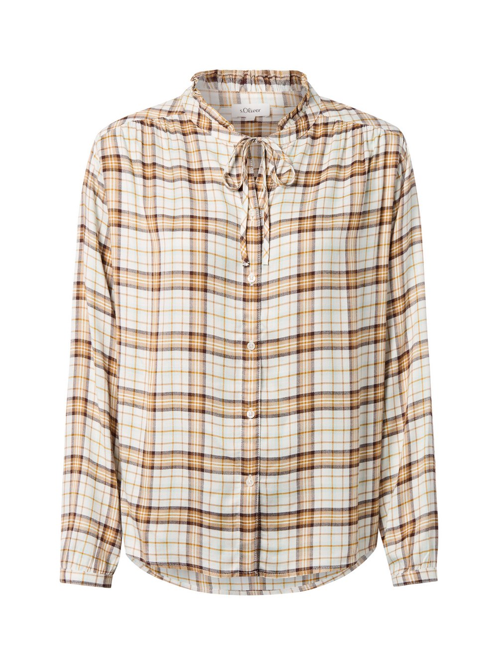 s.Oliver Flanell-Bluse Damen mehrfarbig kariert, 36