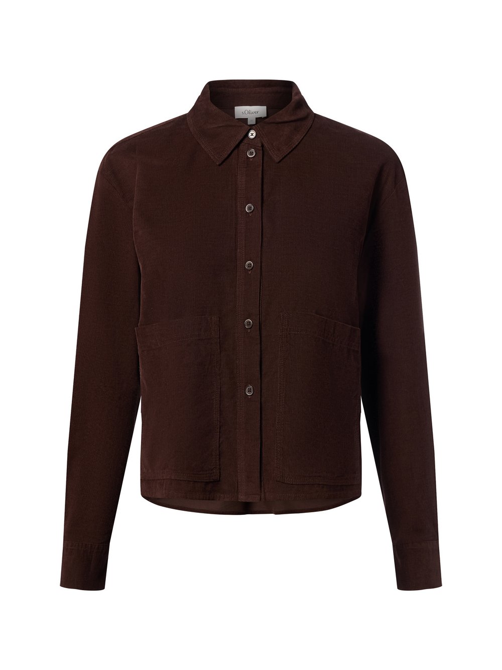 s.Oliver Cord-Hemdbluse Damen Baumwolle braun, 46