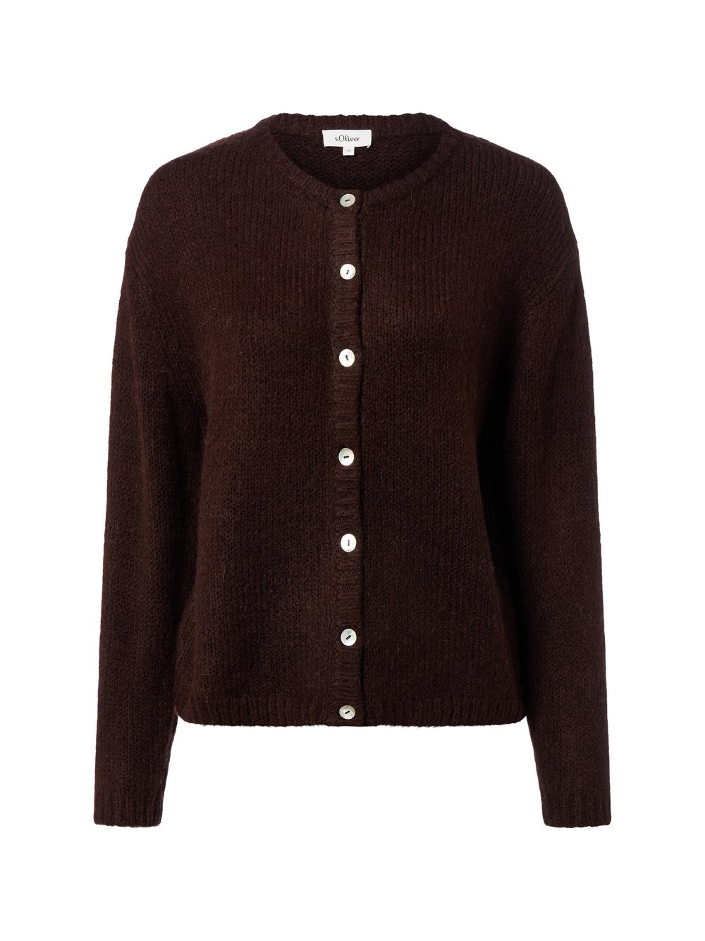 s.Oliver Strickjacke mit Alpakaanteil Damen braun, 36