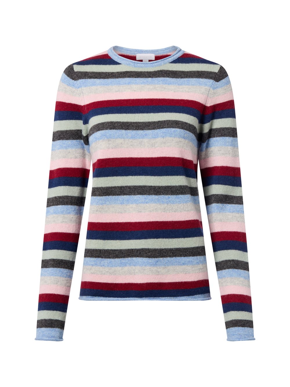 brookshire Wollpullover Damen Wolle mehrfarbig gestreift, M