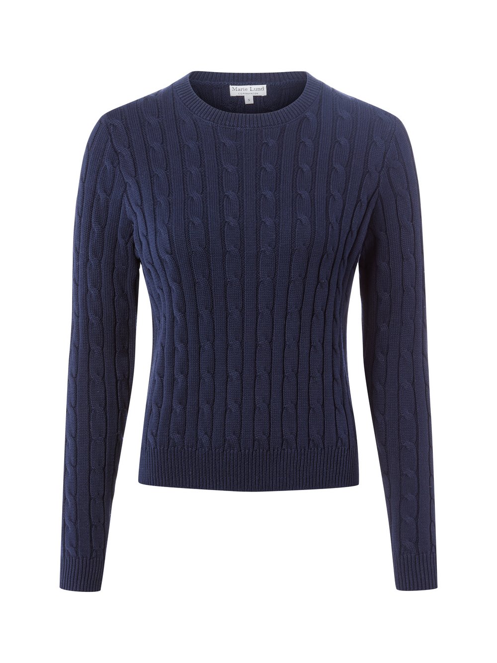 Marie Lund Baumwollpullover Damen Baumwolle blau, S