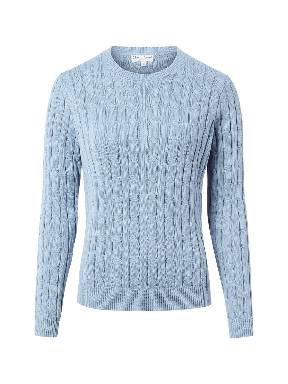 Marie Lund Baumwollpullover Damen Baumwolle blau, M
