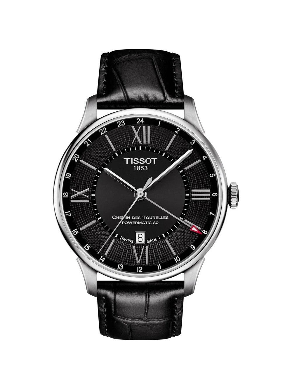 Tissot Automatikuhr Herren Edelstahl schwarz, ONE SIZE