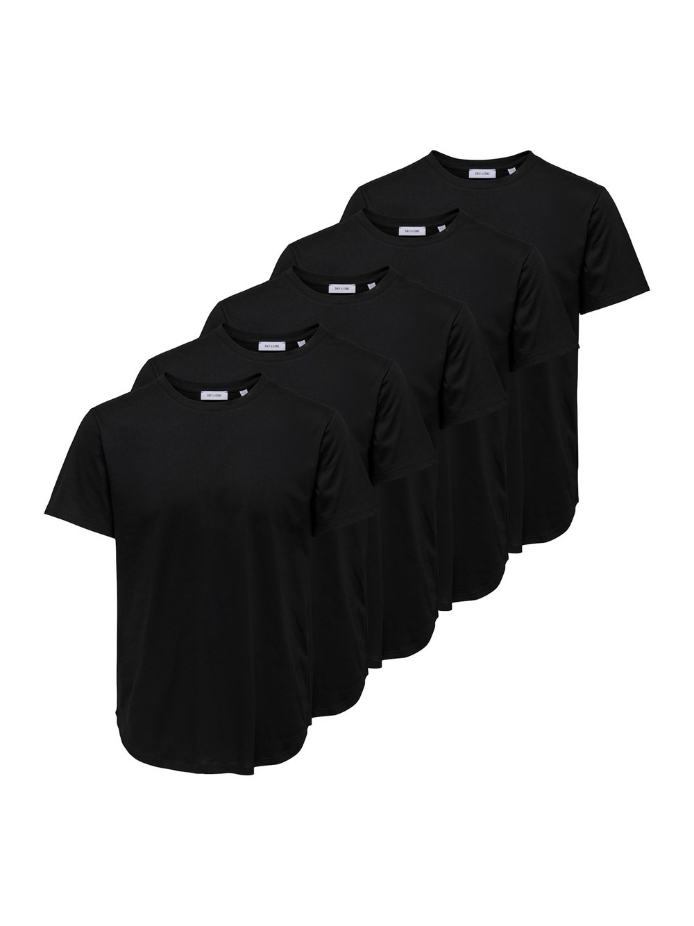 Only&Sons T-Shirt Herren Baumwolle schwarz, L