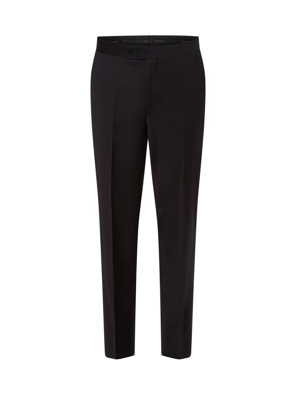 Wilvorst Baukasten-Anzughose aus Wolle Herren Regular Fit schwarz, 29