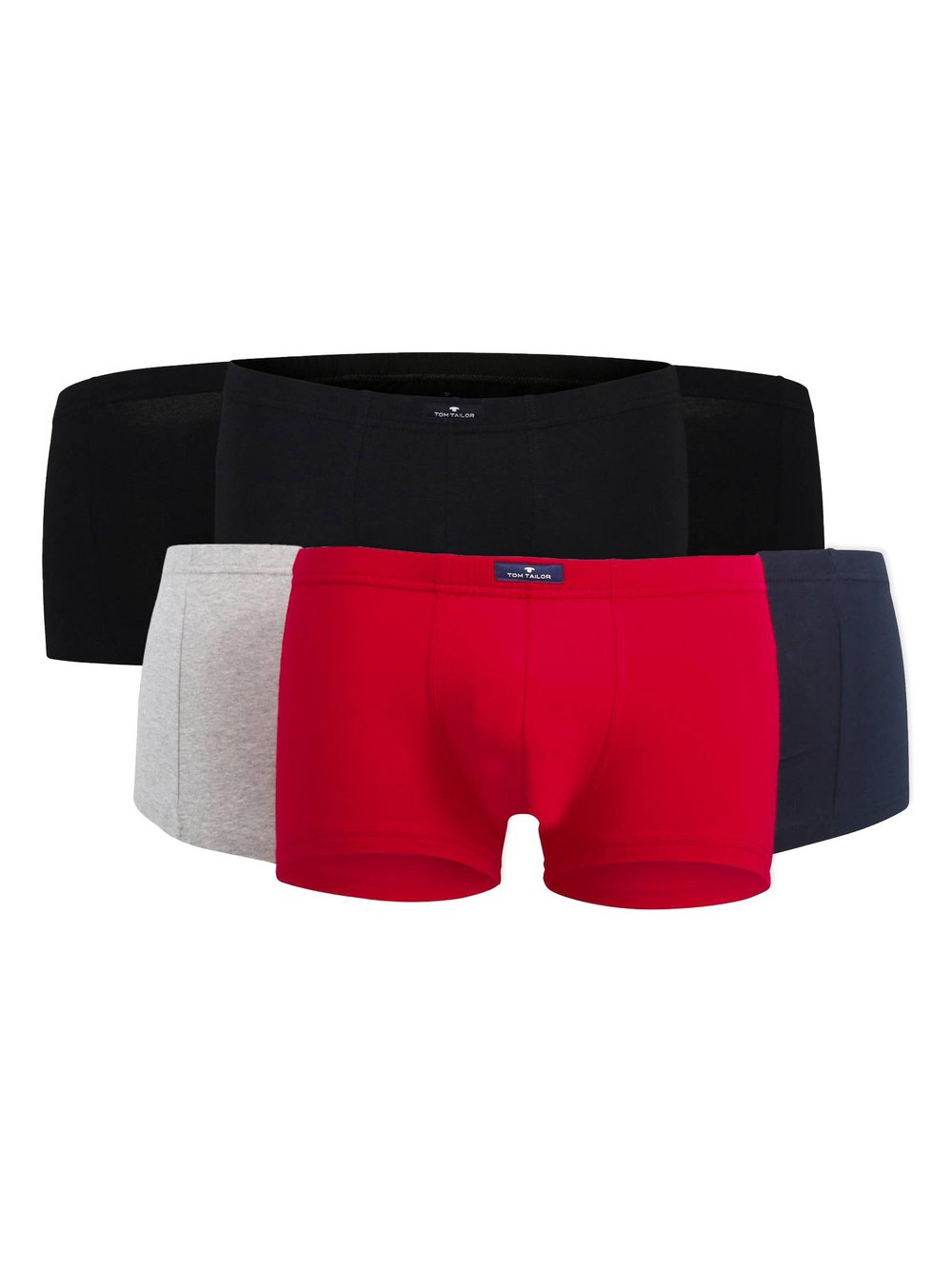 Tom Tailor Boxershort 6er Pack Herren Baumwolle mehrfarbig, M