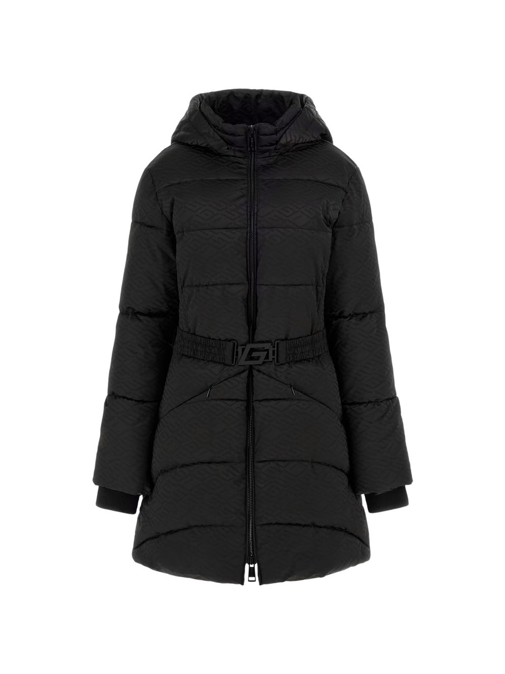 GUESS Mantel Damen schwarz bedruckt, L