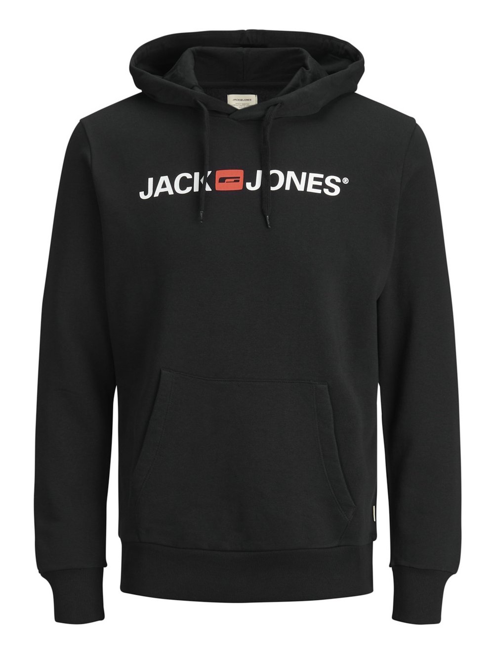 Thumbnail - Jack & Jones Hoodie Herren Baumwolle schwarz bedruckt, XXL