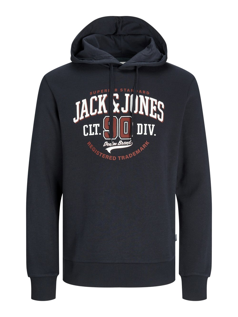 Jack & Jones Kapuzenpullover Herren Baumwolle blau bedruckt, L