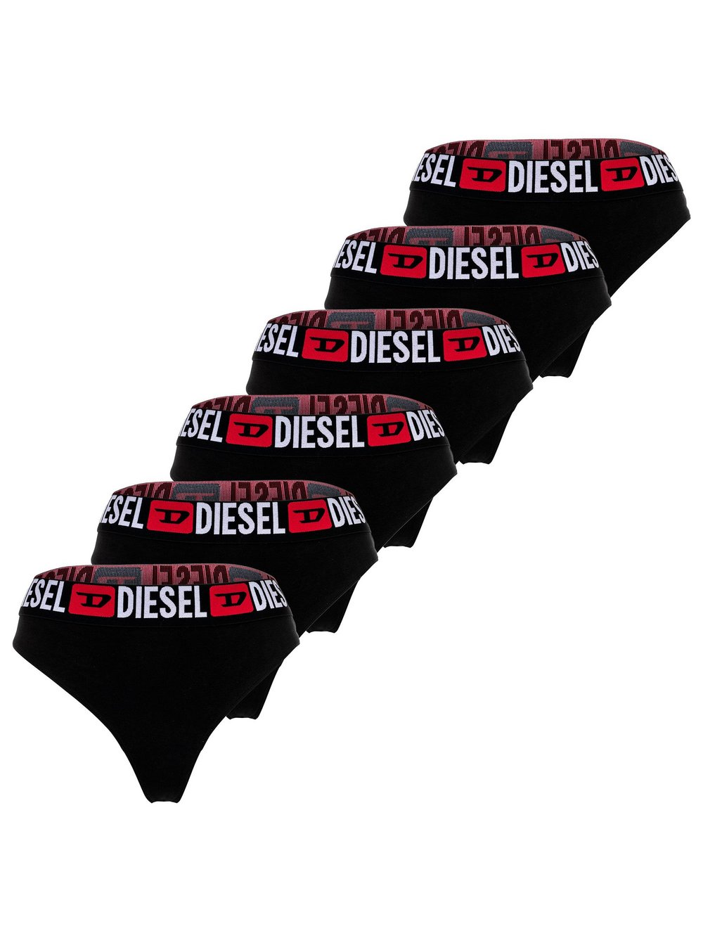 Diesel String 6er Pack Damen Baumwolle schwarz, XS