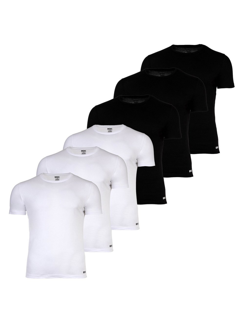 Diesel T-Shirt 6er Pack Herren Baumwolle mehrfarbig, M