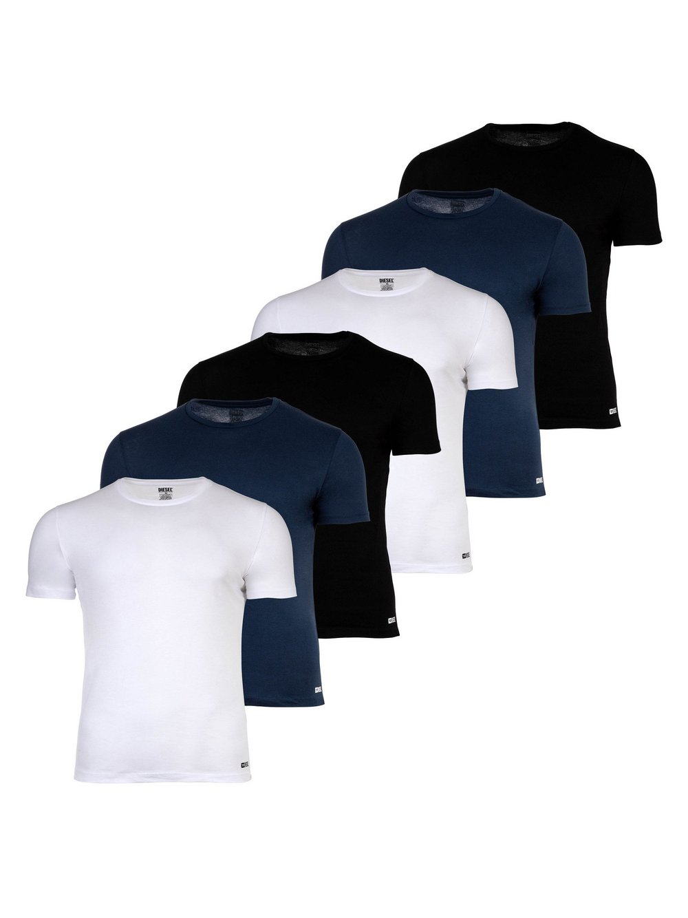 Diesel T-Shirt 6er Pack Herren Baumwolle mehrfarbig, XL