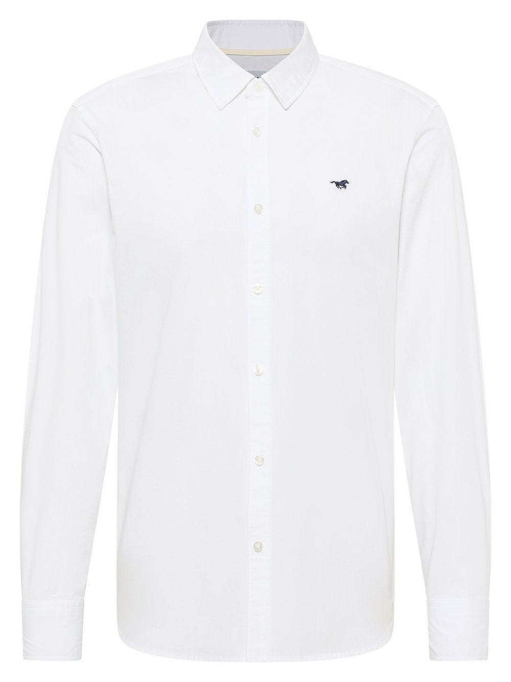 Mustang Hemd Herren Slim Fit Baumwolle weiß, S