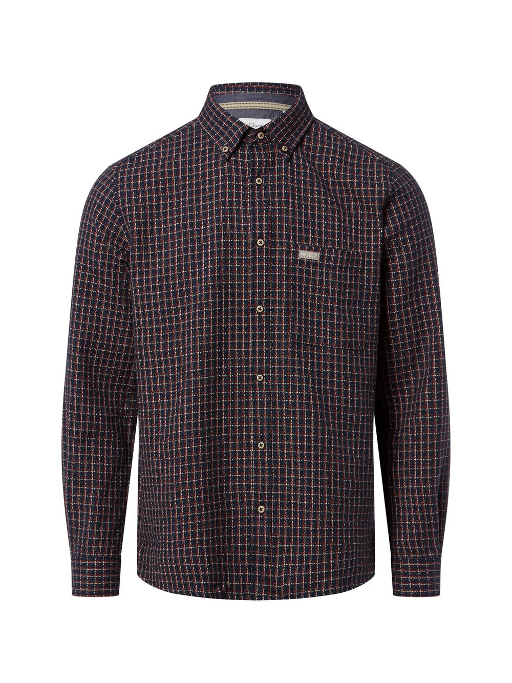 s.Oliver Freizeithemd Herren Regular Fit Baumwolle mehrfarbig kariert, L