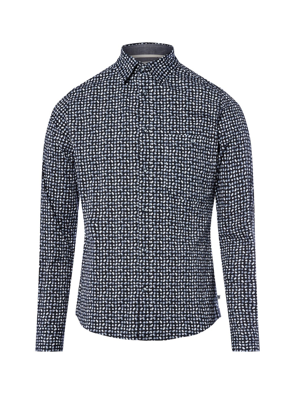 s.Oliver Hemd Herren Slim Fit Baumwolle mehrfarbig gemustert, XL