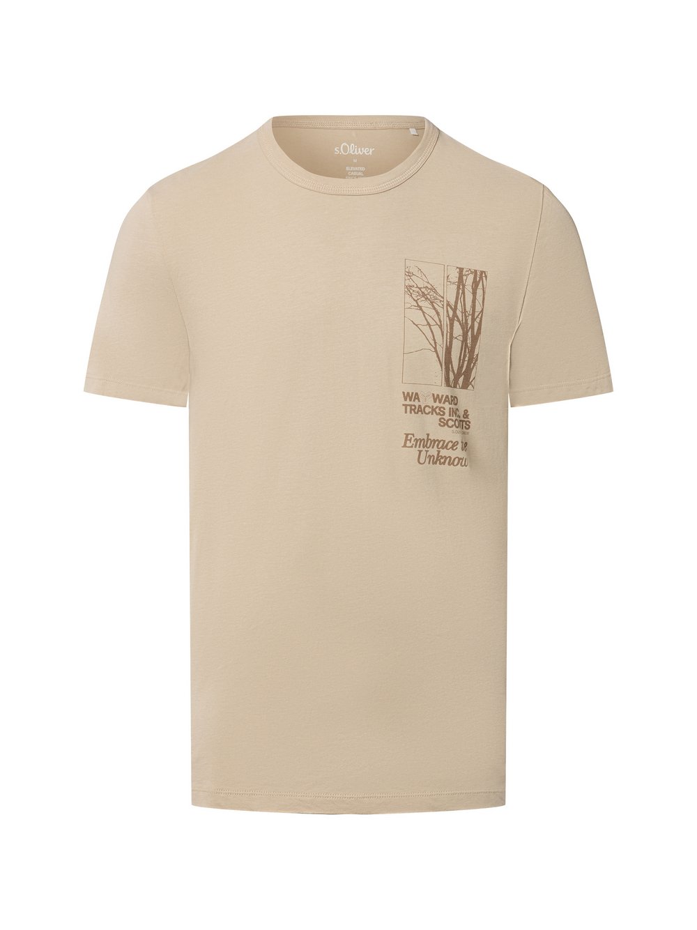 s.Oliver T-Shirt Herren Baumwolle beige, XXL
