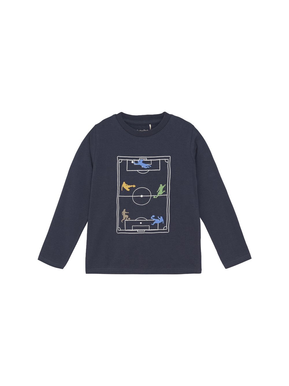 Minymo Sweater Jungen Baumwolle blau bedruckt, 98